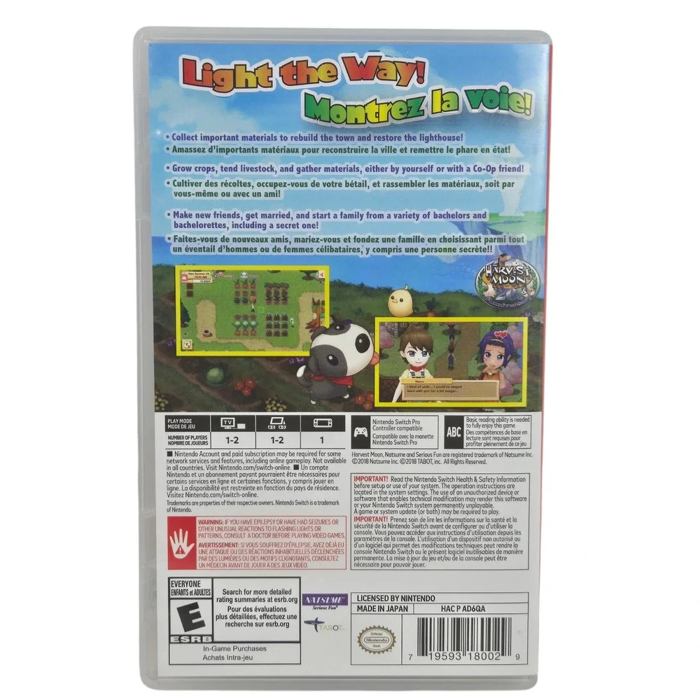 Natsume Harvest Moon Light of Hope Special Edit Nintendo Switch Game HAC-P-AD6QA